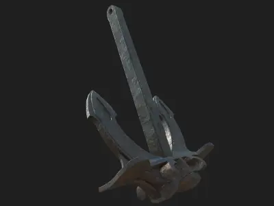 Anchor Low-poly 3D model