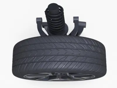  Volkswagen Car Wheel with Suspension 