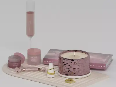 Decorative Beauty Set 001 Free 3D model