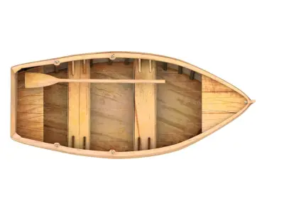 row boat 3D model purchase