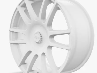 Voxx Pisa Wheel Matte Black Focus ST RSTS 3D model