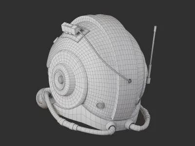 Sci-Fi Helmet 3D model get