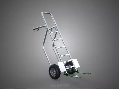 TILT PALLET TRUCKS HANDTRUCK TROLLEY TIP FORK CART LIFTING DOLLY 3D model