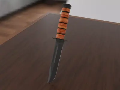 K-Bar Knife 3D model