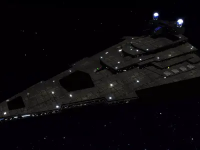 STAR WARS - VICTORY CLASS STAR DESTROYER - VSDI 3D model
