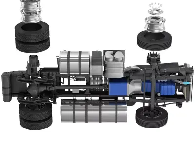 Truck Chassis 4X2 3D model