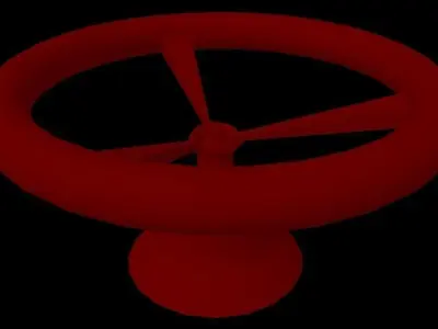 Red large registry Low-poly 3D model