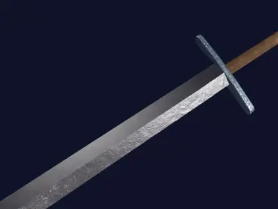 Gladius sword with Grossmesser handle Low-poly 3D model