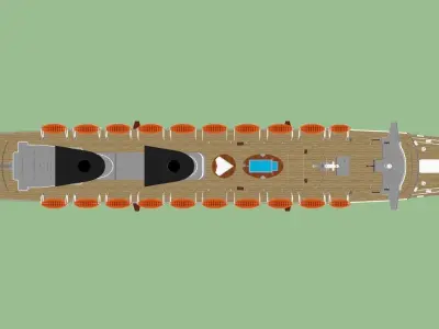 SS Michelangelo Low-poly 3D model