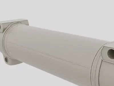 Industrial Factory Hydraulic Cylinder Body for 3D print 3D model