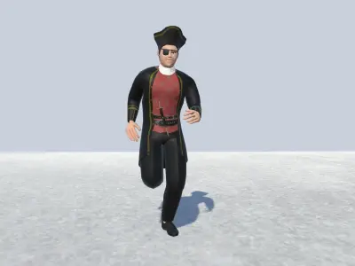 Pirate 3 Avatar Rigged  Low-poly 3D model