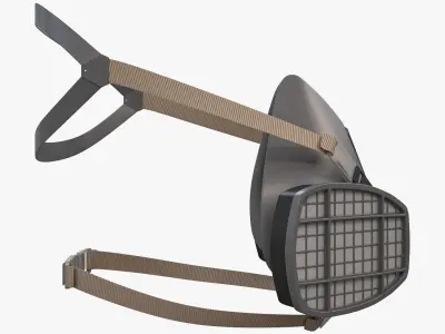 Safety Respiratory Mask 3D model