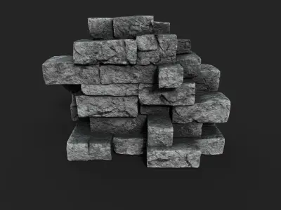 Old Ruin 5 Low-poly 3D model