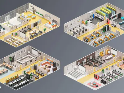 Office 3 3D model
