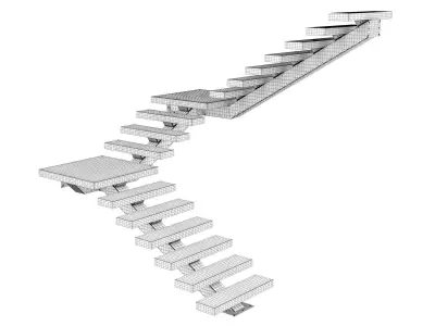 Stairs 04 3D model