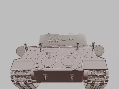ISU 122S Soviet Heavy Tank Destroyer 3D Print Model 3D print model