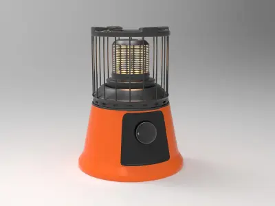 Gas heater Low-poly 3D model