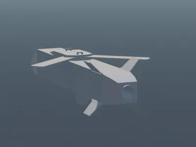 Stealth Cruise Missile  Low-poly 3D model