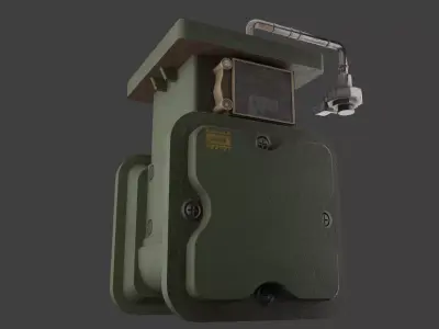 Gas Meter Low-poly 3D model purchase