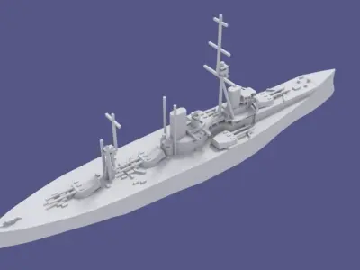 HMS Dreadnought 3D print model