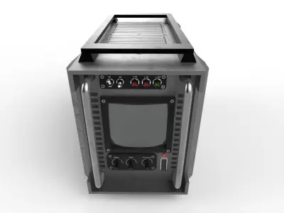 Military Radio Model 02 Low-poly 3D model