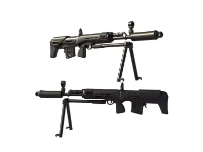 Dragunov SVU BullpUp Sniper 3D print model