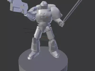 Galactic Crusader Paladin 3D Print 3D print model