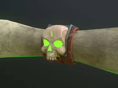 Parchment Low-poly 3D model