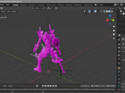 eva blend anima 00 blend 3D model