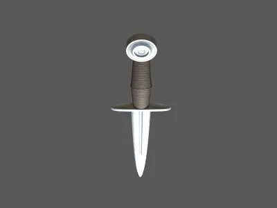 Medieval Dagger Low-poly 3D model purchase