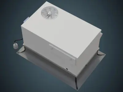 Rooftop AC Unit 6 Basic 3D model