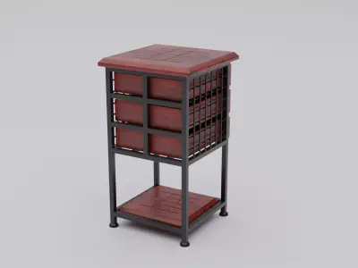 Ancient Decor Table Low-poly 3D model