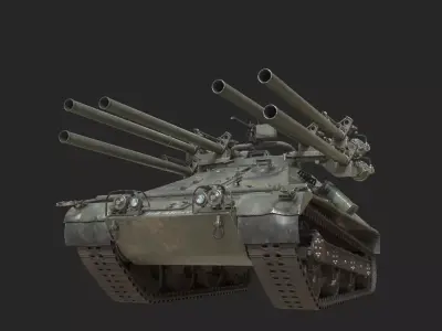 Vietnam War USMC Rifle Multiple 106 mm Self-propelled M50 Ontos Low-poly 3D model