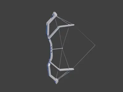 Low poly tactical bow Free low-poly 3D model
