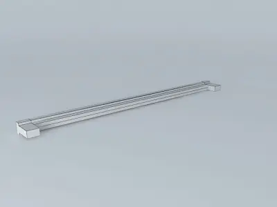 handle stainless steel towel bar Free 3D model