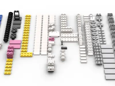 TwindBricks3D - 40518 High-Speed Train 3D print model purchase
