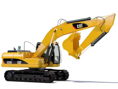 Tracked Excavator Cat 320D 3D model