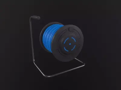 Extension Cable 3D Model Low-poly 3D model