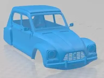 Citroen Dyane 1967 Printable Body Car 3D print model