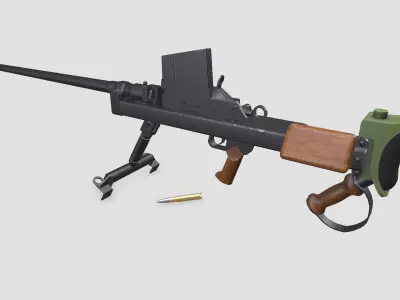 Boys Anti-tank Rifle Low-poly PBR Low-poly 3D model