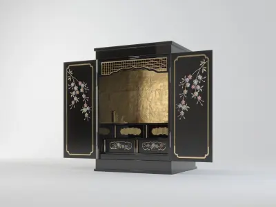 SMALL ALTAR BUTSUDAN Low-poly 3D model