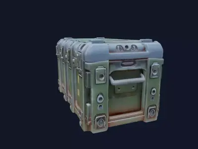 Modular Sci-Fi Supply Crate 3D model