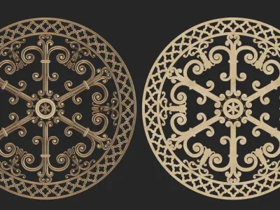 Rosette Ornament  3D print model