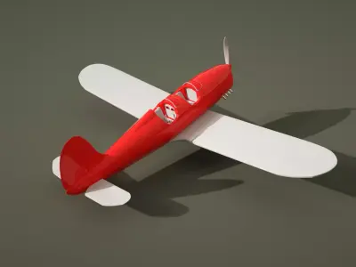 toy plane 3D model by Marcos3DModels from CGTrader