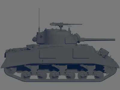 M4 Sherman 3D model
