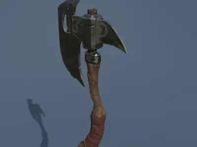 Low-poly axe Low-poly 3D model purchase