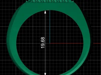 Antique Diamond Ring 3D print model get
