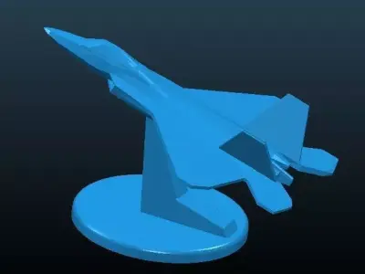 Jetonstand fighter jet Free 3D model