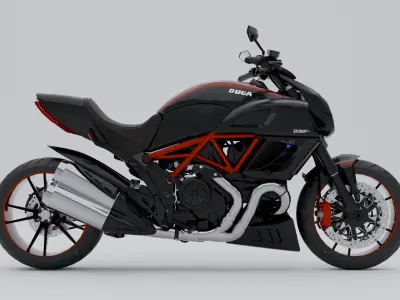 DUCATI DIAVEL 3D model by hydersharjeel4