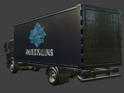 Delivery truck 3D Model 3D model from CGTrader